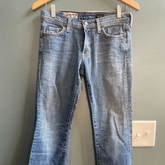 Red Engine Women's Vintage Denim Cropped Jeans Size 28 EUC - Picture 1 of 14